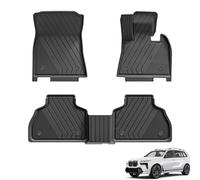 3W Floor Mats Fit for BMW X7 7 Seats 2019-2024 2025, All Weather Dog Friendly TPE Car Mat, Waterproof Anti-Slip Easy to Clean Heavy Duty 7 PassengersFloor Liner BMW X7 Accessories
