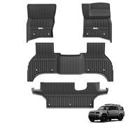3W Floor Mats Fit for Land Rover Defender 130 L663 2020-2024 2025, All Weather TPE Pet Friendly 1-3 Rows Floor Liner, Heavy Duty Waterproof Easy Clean Defender 130 Accessories