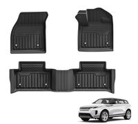 3W Floor Mats Fit for Range Rover Evoque 2020-2024 2025 (Not for Manual), All Weather Dog Friendly TPE Car Boot Mat, Waterproof Anti-Slip Easy to Clean Heavy Duty Trunk Mat Evoque Accessories