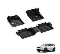 3W Floor Mats for Land Rover Discovery Sport L550 2020-2025, TPE All Weather Rubber Mats for Land Rover Discovery Sport 1st and 2nd Row Complete Set Car Floor Mats Accessories, Black Non-Slip Mats