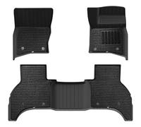 3W Floor Mats with Carpets Fit for Land Rover Defender 110 2020-2024 2025 (Only for 7 Seat), All Weather Pet Dog Friendly TPE Car Floor Liner and Blanket Defender 110 Car Accessory
