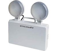 3W IP20 3 Hour Non Maintained Emergency Twin spot LED Light 385lm Lumens Rechargeable Battery 24 Hours Recharge Time Floodlight Surface Mounted