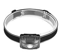 3W LED Headlamp, LED Head Torch Red White Light AAA Battery Powered Headtorch Super Bright Headlight for Outdoor Activities Picnic Hiking Running Jogging Camping Mountaineering (Black)