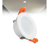 3W LED Recessed Ceiling Spotlights, 6000K Cold White Ultra Slim Panel Light, Cut Φ50-55mm, AC110-240V Round Downlights for Living Room Office, 1 Pack