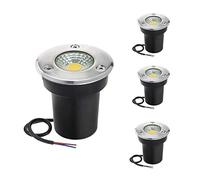 3W LED Underground Light - Outdoor Garden Spot Lamp, Square Pathway Buried Floor Light for Landscape Lighting, Natural Illumination, Waterproof Yard Fixture