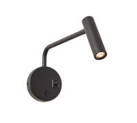 3W LED Wall Light Rotatable with Switch Wall lamp Indoor with USB Rechargeable Long Arm Reading Lamp Adjustable Modern 3000K Warm Light Bedside lamp Metal Wall Spotlight Spotlight,Gold