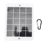 3W Portable Solar Panel Charger, Monocrystalline Outdoor Solar Charger with Mountaineering Buckle for Camping Hiking Emergency Phone Charging, PET Solar Power