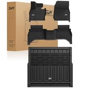 3W Range Rover Sport L461 2023-2025 Floor Mats and Boot Liner, TPE All-Weather Tailored Floor Mat 1-2 Rows and Boot Mats Complete Set Range Rover Sport L461 Car Floor Mats Accessories