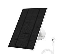 3W Solar Panel for Security Camera, Solar Panel for DC 6V Outdoor Low Power Camera, Ring Camera Solar Charging Panel, Solar Panels with Type-C Port, IP66 Waterproof, 360°Adjustable Mount, 9.8ft Cable