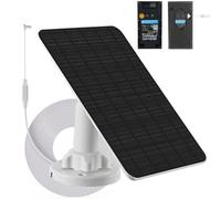 3W Solar Panel with Built-in 4000mAh Battery, Micro-USB Port, IP65, 13.2ft Charging Cable, Perfect Compatibility with Ring Video Doorbell (2nd Generation-2020 Release), no Need to Remove Stand