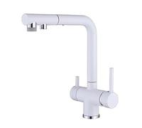 3Way PullDown Kitchen Faucet Rotatable Brass Multifunction Sink Tap Extendable Black Kitchen Mixer with Spray Modern Design for Home Use