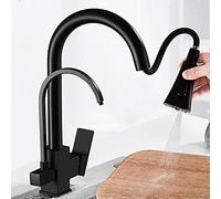 3Way PullDown Kitchen Faucet3 Spray ModesChrome & BlackVersatile Water PurifierEasytoUse Kitchen Sink Tap for Home & Office