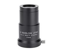 3X 1.25 Inch Barlow Lens, Fully Multilayer Optical Lens High Transmittance Barlow Lens with Full Coating, Astronomy Telescope Eyepiece Barlow Lens