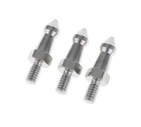 3X 1/4 Inch Screw Interface Tripod Mounting Camera Monopod Spikes Replacement Part - 4cm Stainless Steel