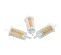 3x 1/4'' Inline Fuel Filter for Craftsman For Troy Lawn Mower Tractor, Compatible with 695666 691035 845125 Part Numbers