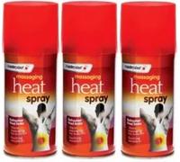 3X 125ml Massaging Heat Spray Fast Pain Relief Muscle Injury Treatment, Ready to Use, Muscle Relief & Comfort