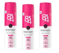 3x 150ml 8x4 Deo Spray Frozen Berry N°15 48h Protection Berrylicious Fruity