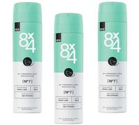 3x 150ml 8x4 Fresh Lime Deodorant Spray 0% Aluminium 48h Mild Protection
