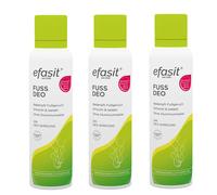 3x 150ml Efasit Classic Foot Deo Spray With Menthol And 24h Substance Refreshes