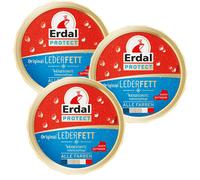 3x 150ml Erdal Protect Leather Grease Moisture Resistance Intensive Care All