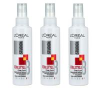 3x 150ml Loreal Paris Studio Line Fix & Style Fixing Spray Ultra-Strong Hold