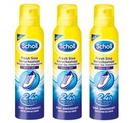 3x 150ml Scholl Fresh Step Odor Stop Shoe Deo 24h Deo Protection Odor Protection