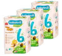 3x 16=48 Piece BabyLove Nature Eco Pants Size 6 XL 15 KG Diaper Hypoallergenic