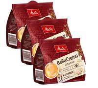 3x 16 Melitta Bella Crema Intenso Coffee Pads, Senseo 100% Arabica