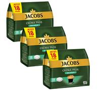 3X 18 Jacobs Creme Balance Coffee Pads Roasted Coffee Creamy Taste