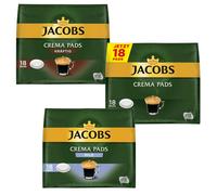 3x 18 Jacobs Cream Coffee Pads Test Set Roasted Coffee Creamy Taste