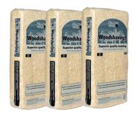 3x 1kg Softwood Wood Shavings, Natural Pet Bedding for Small Animals, Suitable for Rabbits, Hamsters and Guinea Pigs