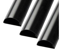 3X 1M (3M) 30mm X 15mm Black Hdmi Optical Av Pc Cable Trunking Conduit Cover