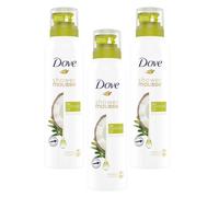 3X 200ML Dove Shower Mousse With Coconut Oil Deeply Nourishing - NEW UK