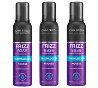 3X 200Ml John Frieda Frizz Ease Dream Curls Mousse Form & Hold For Curl Styles