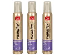 3x 200ml Wellaflex Foam Styler Volume & Style 24h Ultra Strong Flexible Hold