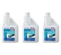 3x 250 mL LIQUI MOLY Marine 2T 2-Stroke Motor Oil NMMA TC-W3 JASO FB 25086