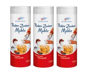 3X 250G Südzucker Powdered Sugar Mill Perfectly Dose Decorate Cakes Pastries