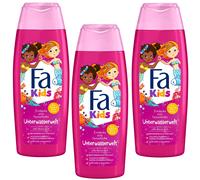 3X 250ML Fa Kids Shower & Shampoo Underwater World Berry Scent Mild For Skin