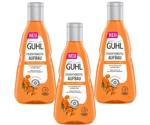 3X 250Ml Guhl Moisturizing Shampoo For Dry And Brittle Hair