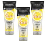 3x 250ml John Frieda Go Blonder Brightening Conditioner with Citrus & Chamomile