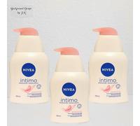3X 250Ml Nivea Intimo Wash Lotion Sensitive Pump Dispenser Intimate Area
