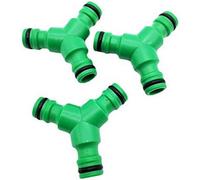 3X 3 Way Garden Y Hose Pipe Lock Coupling Splitter Male Adaptor Connector Joiner