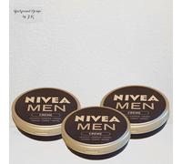 3X 30Ml Nivea Men Cream For Face, Body And Hands Normal & Dry Skin