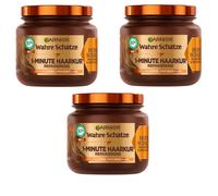 3x 340ml Garnier True Treasures Honigschätze 1 Minute Conditioner Repairing Mask