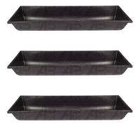 3x 3ft Plastic Trough Replacement for Animal Sheep Cattle Livestock Horse Pony Pig Goat Feed