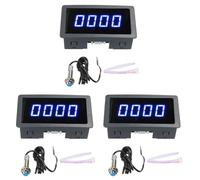 3X 4 Digital LED Blue Tachometer RPM Speed Meter+Hall Proximity Switch Sensor NPN
