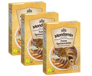 3X 400G Mondamin Fine Cornstarch Gluten Free For Baking & Cooking Fine Cakes