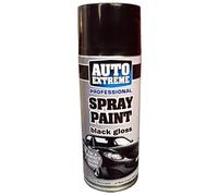 3x 400ml Black Gloss Spray Paint, Automotive Paint Sprayer, Multipurpose Exterior Black Spray Paint Matt, Interior Metal Spray Paint, for Cars, Bikes,Vans, Metal, Wood