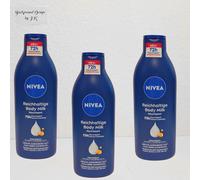 3X 400ML Nivea Rich Body Milk 48H Intensive Moisture 5In1 Care