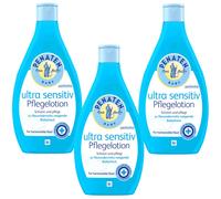 3x 400ml Penaten Baby Ultra Sensitive Care Lotion Perfume Free Protects Mild